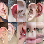 2Pcs Horseshoe Septum Ring Pack