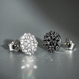 S925 Silver Reverse-Set Moissanite Stud Earrings