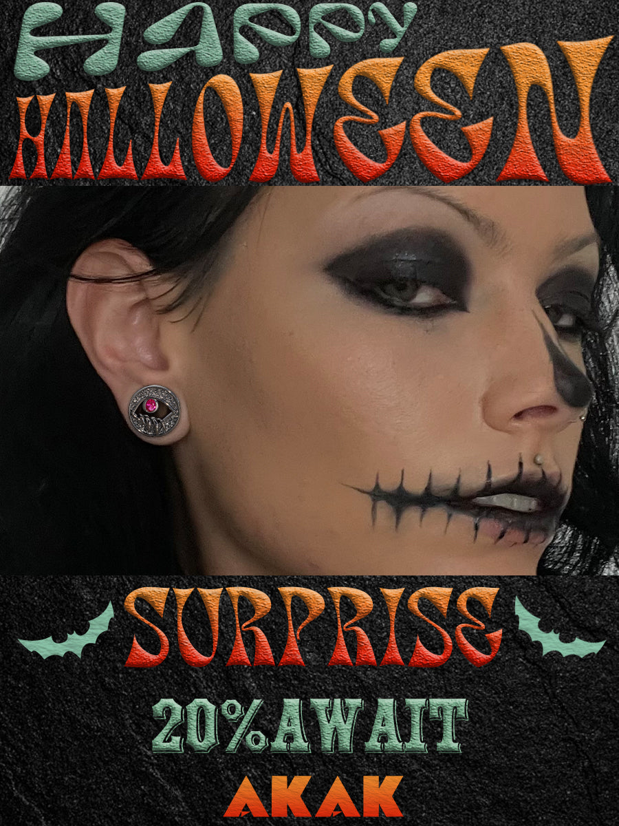 AKAK HALLOWEEN 20% OFF Pearl skull series and Tungsten Steel tunnel