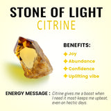 Citrine S925 Silver Stars Shining Tunnel (2Pcs)