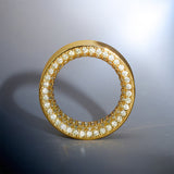 Yellow Moissanite 14K Gold Stars Shining Tunnel(2Pcs)