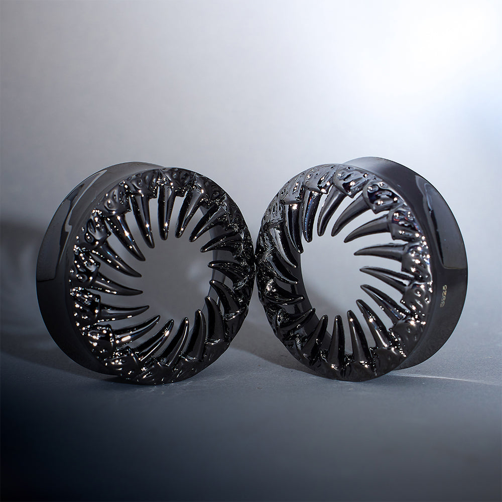 Tungsten Steel Black King of the Desert l Ear Gauge Tunnels (2Pcs)