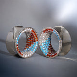 Free Will Zircon S925 Silver Tunnel (2Pcs)