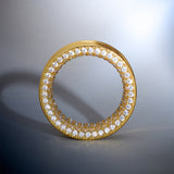 8K Stars Shining Moissanite Ear Gauge Tunnel（2Pcs）