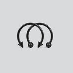 2Pcs Horseshoe Septum Ring Pack - AKAK BODYJEWELRY - ear - tunnel