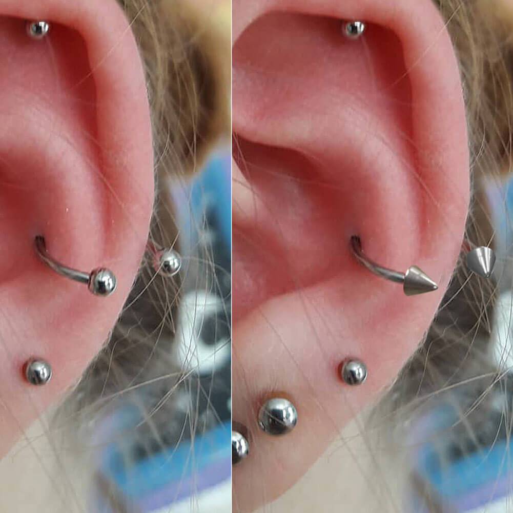 2Pcs Horseshoe Septum Ring Pack - AKAK BODYJEWELRY - ear - tunnel