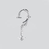 Orbit Platinum Lip Cuff