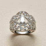 S925 Moissanite Lace Crown Ring