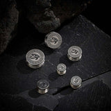 Stainless Steel Eye of Horus Steel Plugs Ear Piercing Tunnels 2Pcs