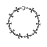 Vintage Cross Stainless Steel Bracelet for Men