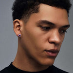 S925 Silver Sugar Cube Earrings Jewelry for Women Men