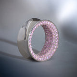 Pink Moissanite 8K Stars Shining Tunnel (2Pcs)