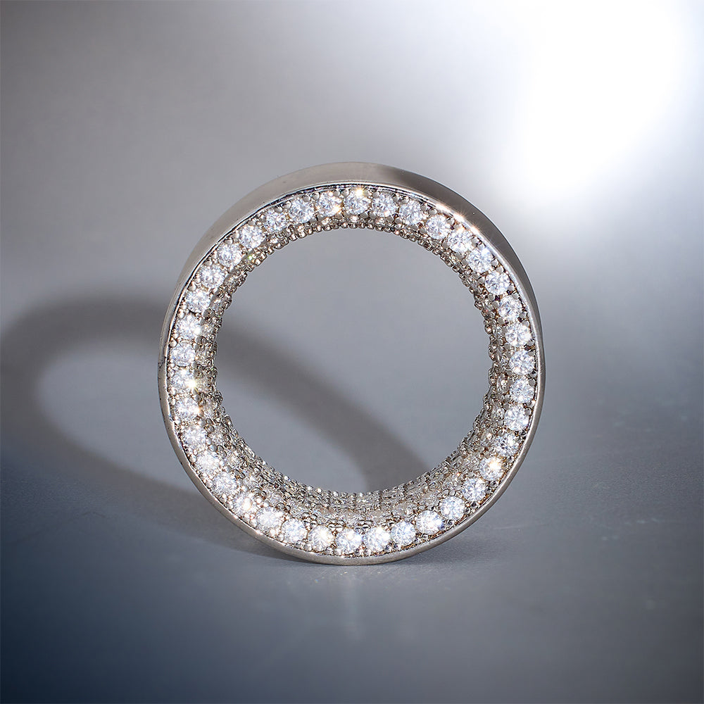 14K Stars Shining Moissanite Ear Gauge Tunnel（2Pcs）