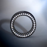 Tungsten Steel White Moissanite Stars Shining Ear Gauge Tunnel(2pcs)