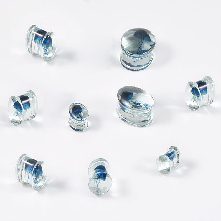 Abyssal Bloom | Handcrafted Liuli Glass Ear Plugs