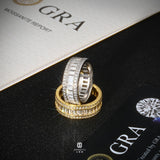 S925 Silver Moissanite Tone Baguette Ring