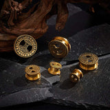 Stainless Steel Mjölnir Ear Plugs Piercing Ear Gauge Tunnels 2Pcs