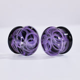 Abyssal Bloom | Bouchons d'oreilles en verre Liuli faits main