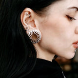 8K White Gold King of the Desert l Ear Gauge Tunnels (2Pcs) - AKAK BODYJEWELRY - ear - tunnel