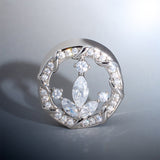 Anchor of Ocean Moissanite S925 Silber Ohr Tunnel (2 Stück)