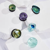 Abyssal Bloom | Bouchons d'oreilles en verre Liuli faits main