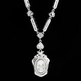 Ethereal Spirit Pearl Skull Necklace