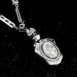 Ethereal Spirit Pearl Skull Necklace