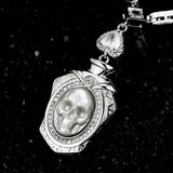 Ethereal Spirit Pearl Skull Necklace