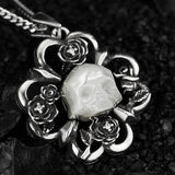 Shadow Specter Pearl Skull Necklace