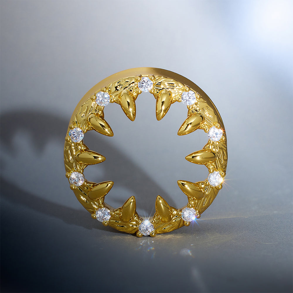 Strange Flower Moissanite S925 Silver Ear Gauge Tunnel (2Pcs)