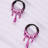 Gradient Lava Hoop Ring Nose Piercing