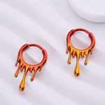 Gradient Lava Hoop Ring Nose Piercing
