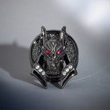 Divine Protector Anubis Moissanite Wolframstahl-Stecker (2 Stück) 