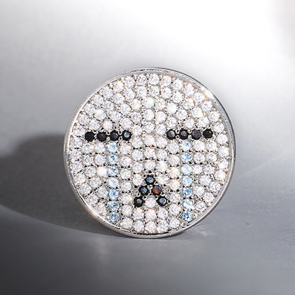 S925 Silver Tearlight Starry Zircon Ear Plug（2pcs）