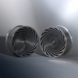 Stainless Steel Eye of Storm Ear Piercing Plugs 2pcs