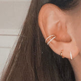 Piercing de nez éblouissant à double rangée
