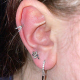 Piercing de nez éblouissant à double rangée