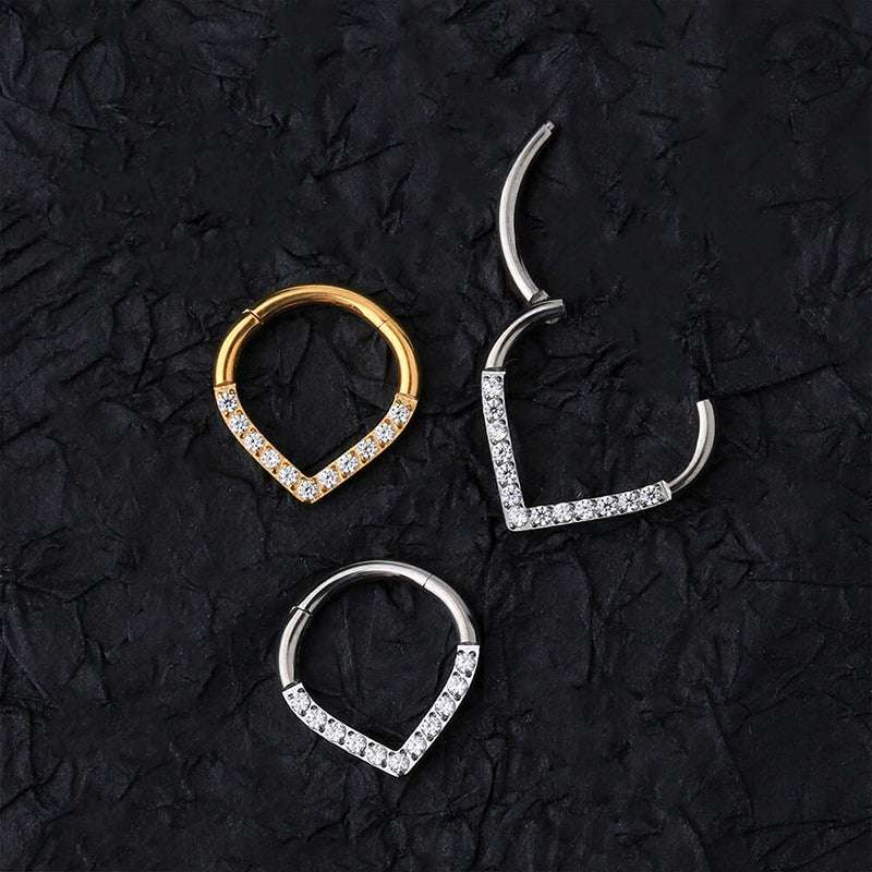 Heart Symbol Nose Piercing
