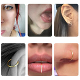 Piercing de nez éblouissant à double rangée