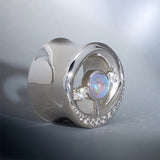 Starlight Zirkon 14K Gold Ohr Tunnel (2 Stück) 