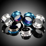 Double Flare Threaded Ear Stainless steel Ear Gauge Tunnels 2Pcs