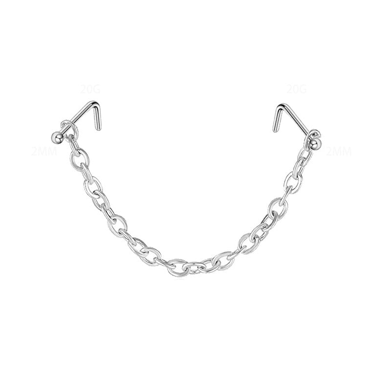 Nose Stud Decoration Earring Piercing Chain