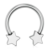 Piercing de nez éblouissant à double rangée