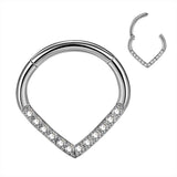 Piercing de nez éblouissant à double rangée