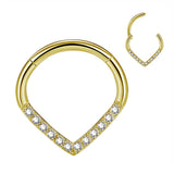 Piercing de nez éblouissant à double rangée