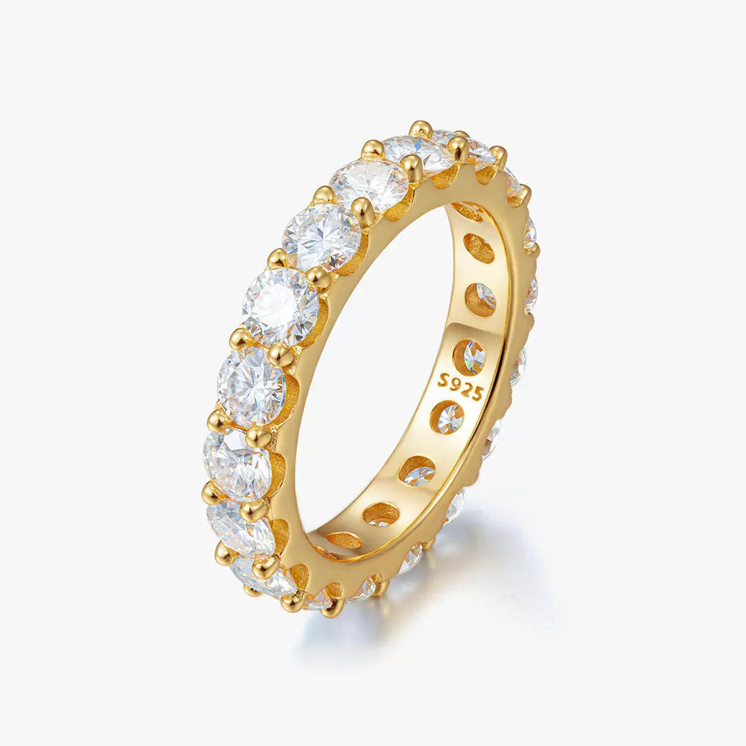 S925 Moissanite Clawset Ring