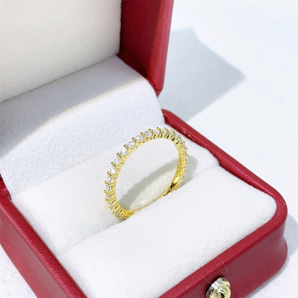 S925 Everlite 2mm Moissanite Eternity Ring