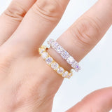 S925 Moissanite Circle Ring