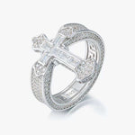 S925 Silver Moissanite Divine Ruin Ring