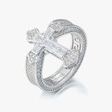 S925 Silver Moissanite Divine Ruin Ring